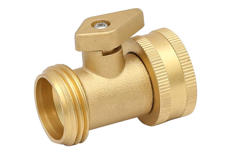 Messing shut-off valve with copper handle made in China